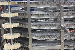 Messen von Spiralkäfig-Förderbändern